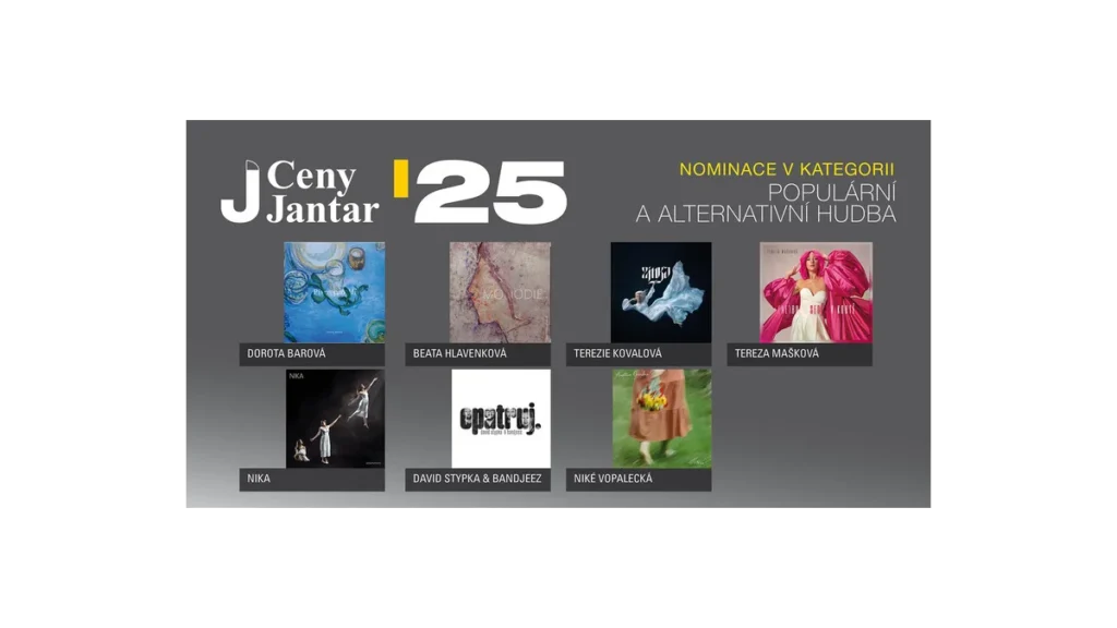 Jantar 2026: Nominace známých umělců v hudbě