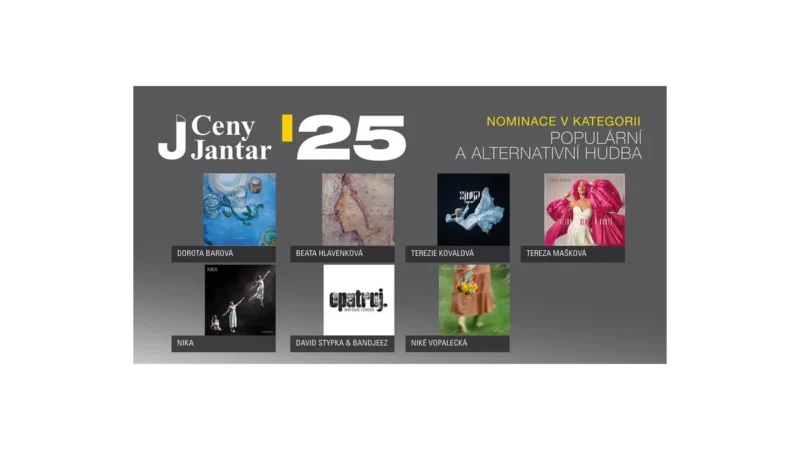 Jantar 2026: Nominace známých umělců v hudbě