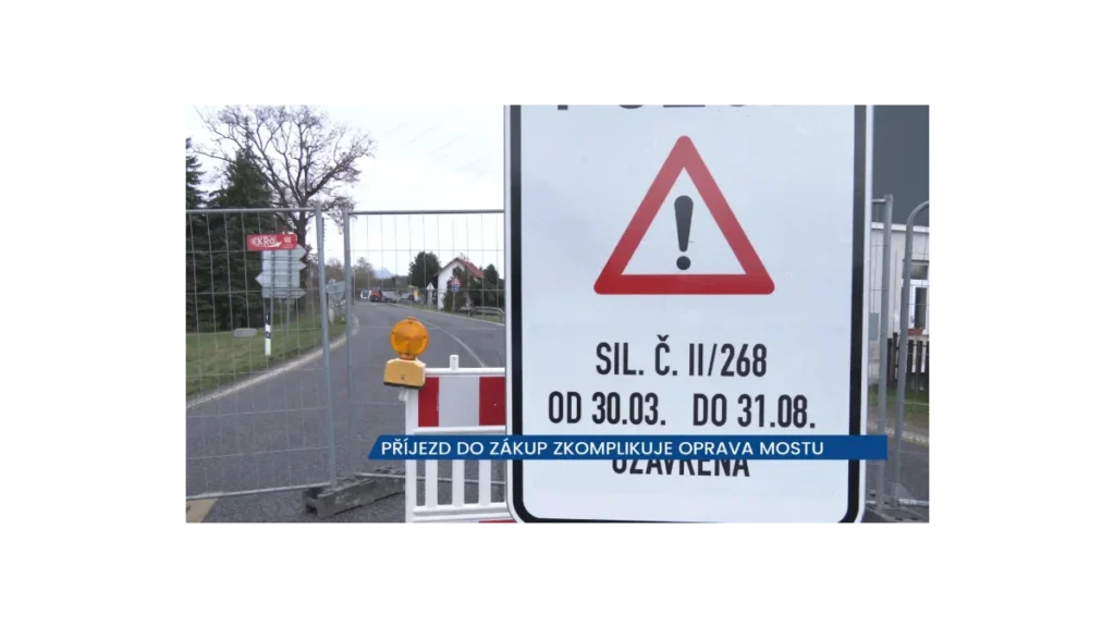 Zákupy: Oprava mostu změnila dopravu ve městě