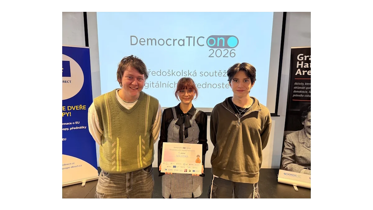 DemocraTICon 2026: Úspěch studentů z plzeňské Nerudovky