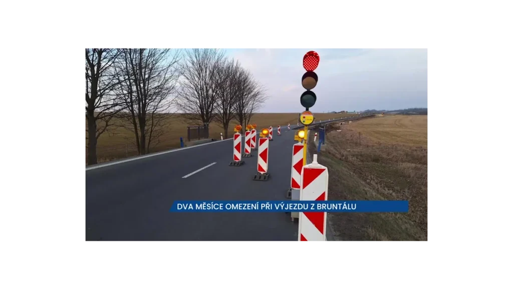 Zdržení v Bruntálu z důvodu obchvatu dopravy