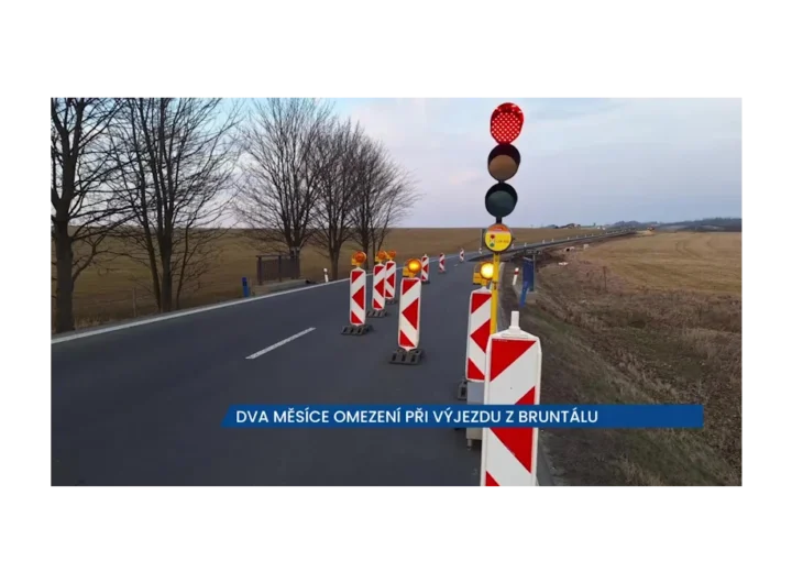 Zdržení v Bruntálu z důvodu obchvatu dopravy