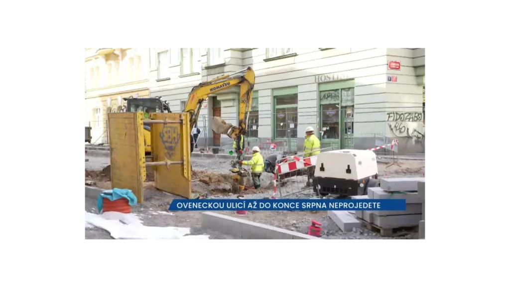 Ovenecká ulice: Práce a uzavírka v Praze 7 až do srpna