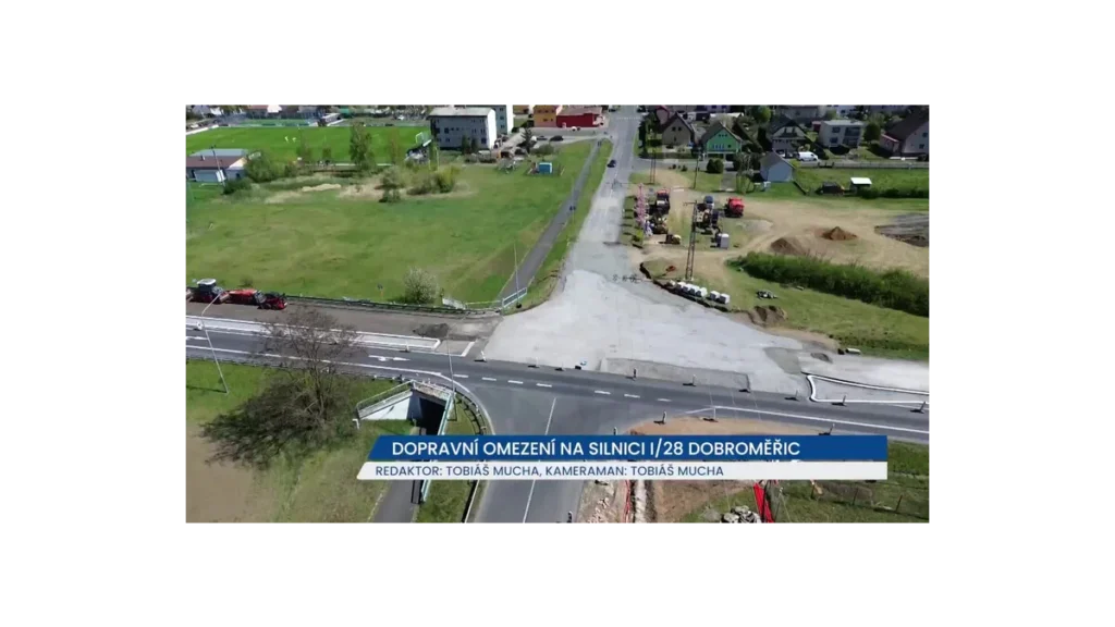 Nový kruhový objezd u Dobroměřic – dopravní omezení