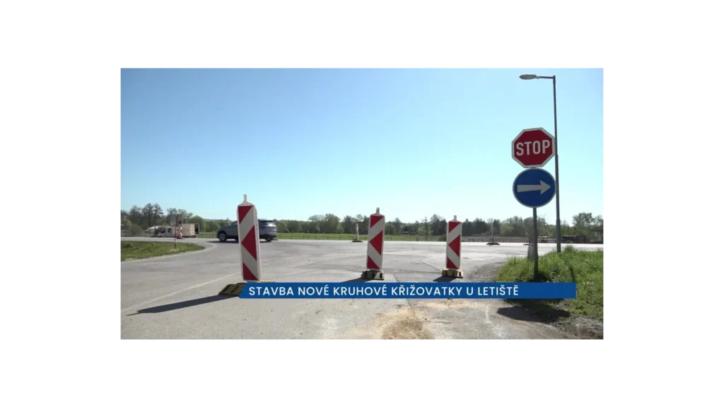 Výstavba křižovatky u letiště v ČB přináší změny