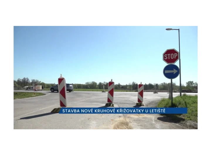 Výstavba křižovatky u letiště v ČB přináší změny