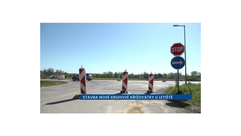 Výstavba křižovatky u letiště v ČB přináší změny