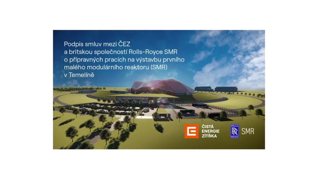 Nové smlouvy ČEZ a Rolls-Royce SMR v Temelíně