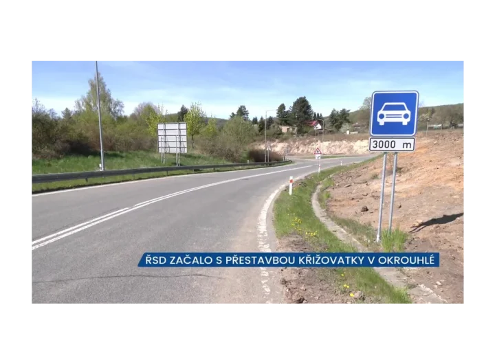 Nová křižovatka u Okrouhlé zlepší dopravu na I/9