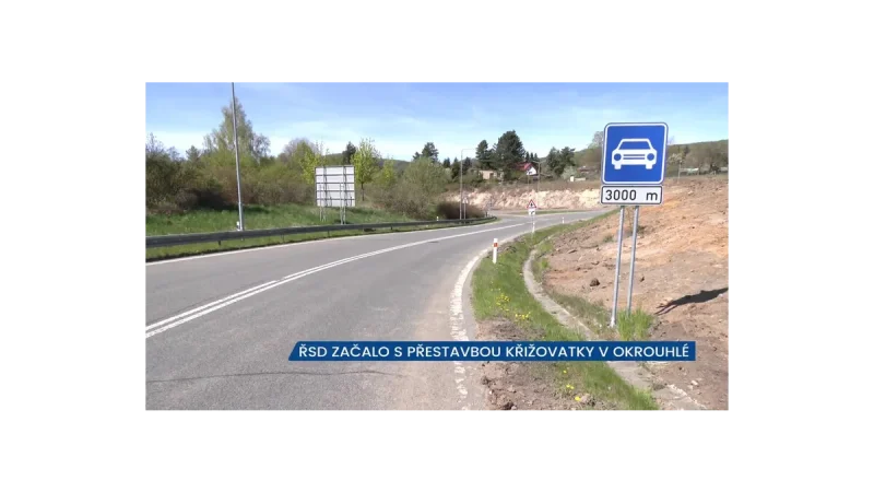 Nová křižovatka u Okrouhlé zlepší dopravu na I/9