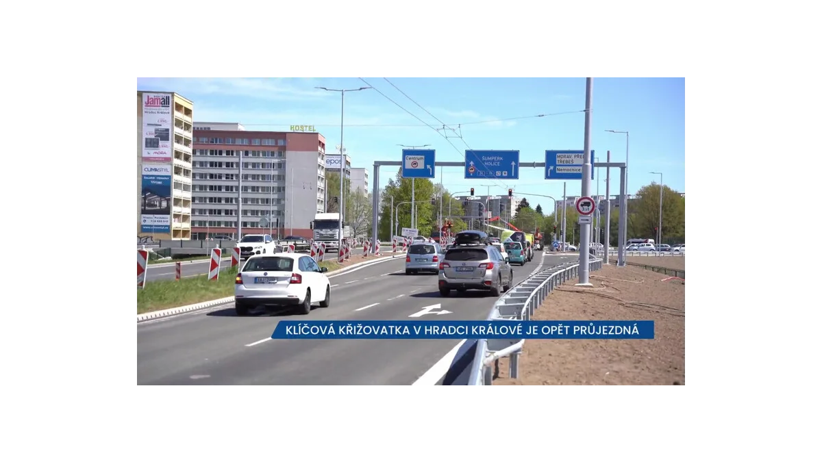 Hradec: Křižovatka Mileta je znovu otevřená