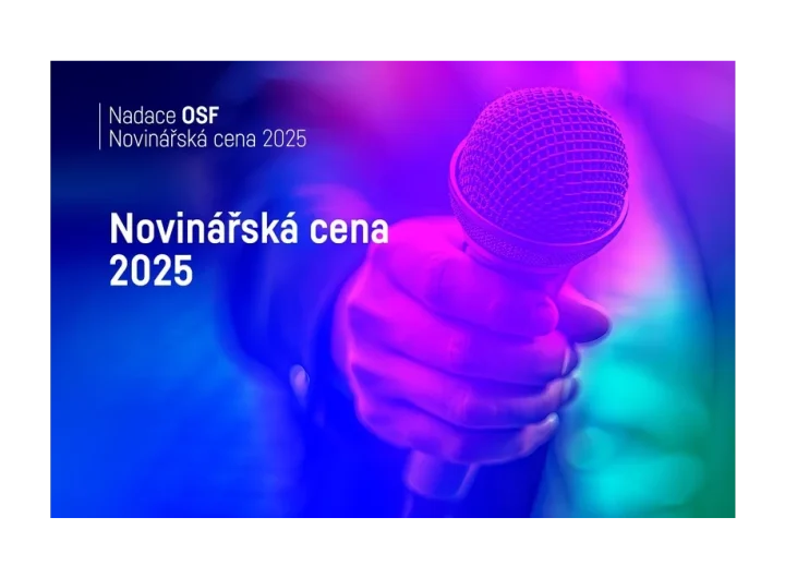 Novinářská cena 2025: Slavnostní vyhlášení v Praze