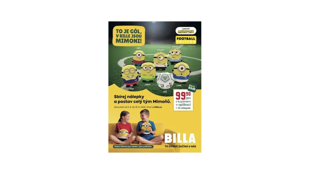 BILLA a Mimoni: Věrnostní kampaň s plyšovými hračkami