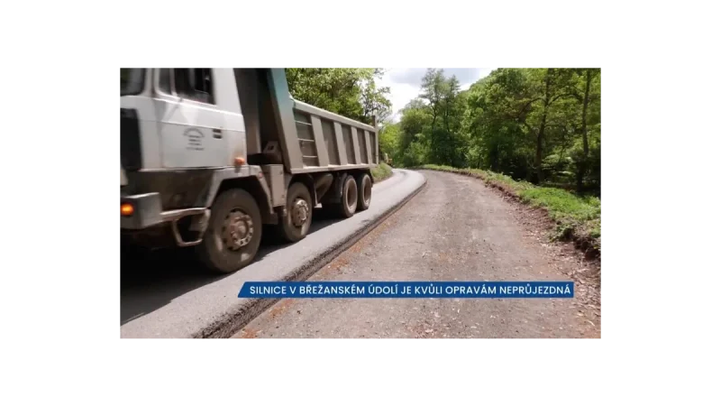 Břežany: Opravy silnice komplikují cestování v údolí