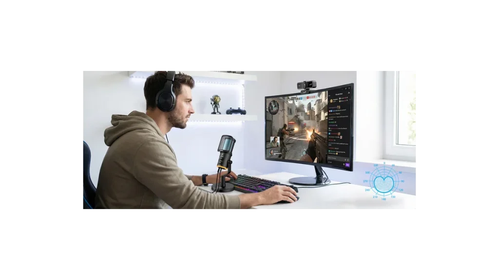 Kvalitní streamování s mikrofonem Genius MIC-S400U