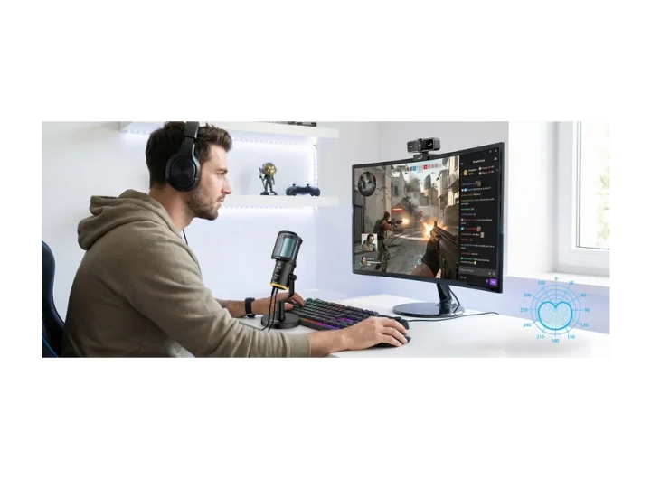 Kvalitní streamování s mikrofonem Genius MIC-S400U
