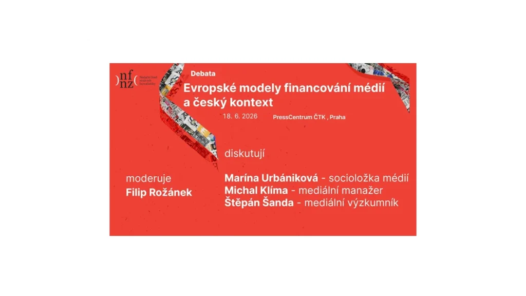 Debata o žurnalistika a financování médií v Evropě