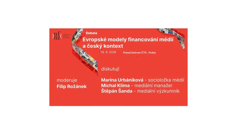 Debata o žurnalistika a financování médií v Evropě