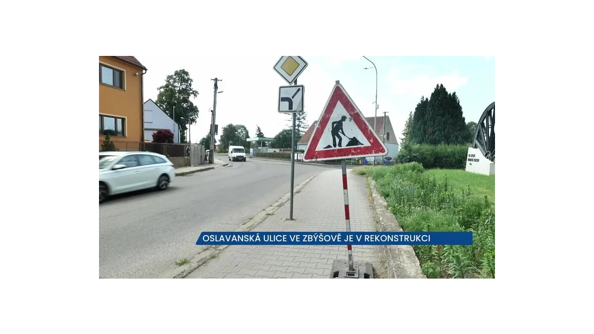Zbýšov: Rekonstrukce silnice III/39411 přináší změny