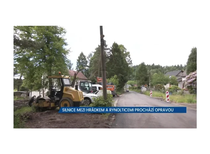 Oprava silnice Rynoltice - Hrádek nad Nisou pokračuje