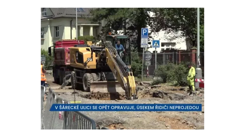 Rekonstrukce Šárecké ulice v Praze 6 do srpna 2023