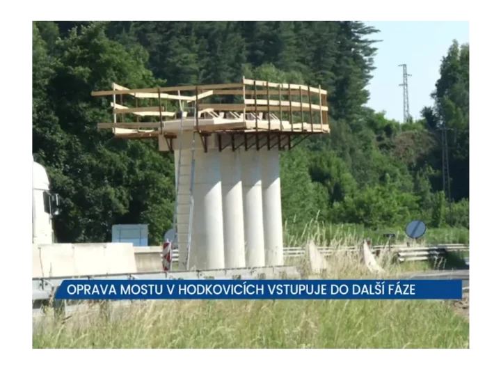 Hodkovice: Nové fáze opravy mostu a dopravní komplikace