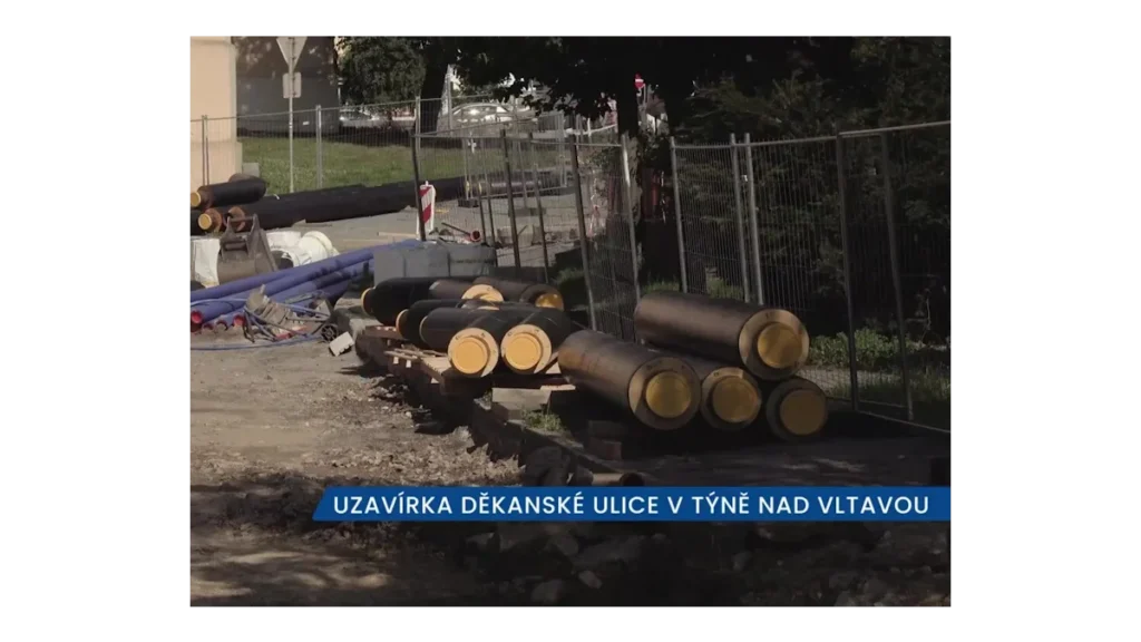 Uzavírka v Týně nad Vltavou: Děkanská ulice zablokována