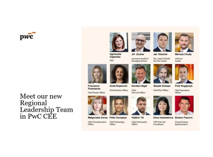 PwC: Nové vedení pro transformaci v CEE