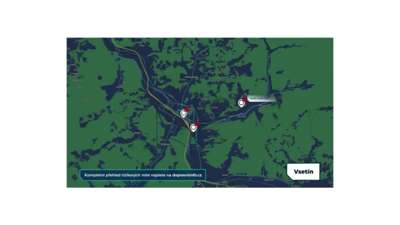 Dopravní situace ve Vsetíně: Opravy a komplikace