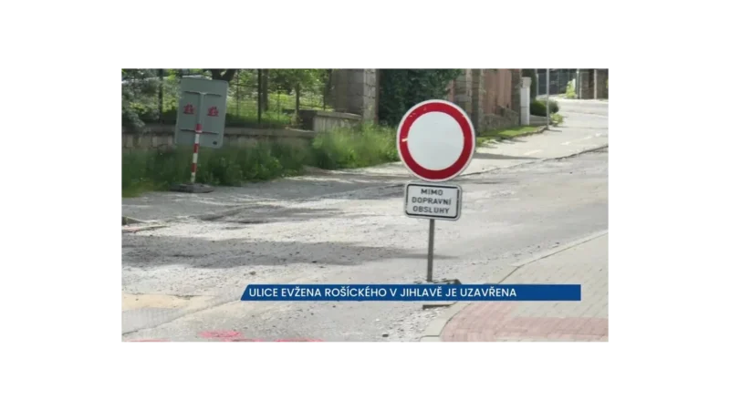 Plánovaná rekonstrukce ulice Evžena Rošického v Jihlavě