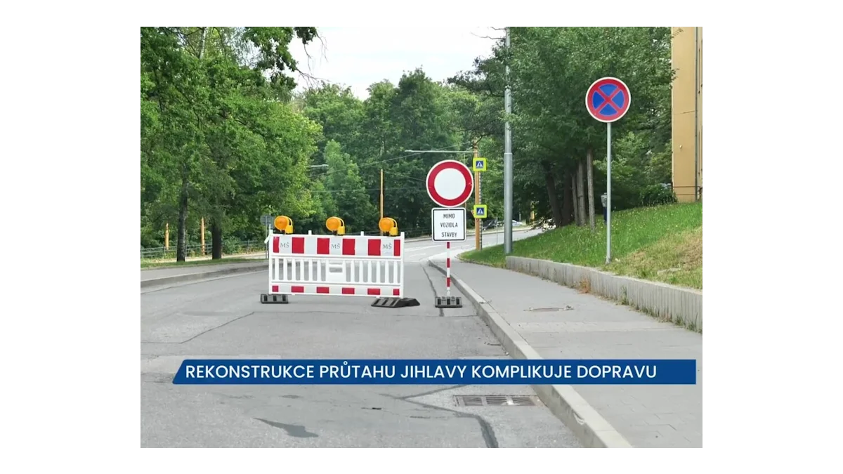 Rekonstrukce Jihlavy: Doprava změněna, objízdná trasa