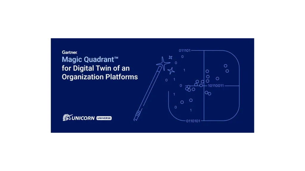 Unicorn v Gartner Magic Quadrant pro digitální dvojčata
