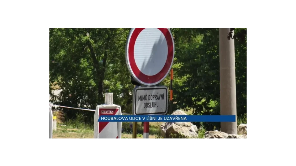 Houbalova ulice v Líšni: Rekonstrukce pokračuje