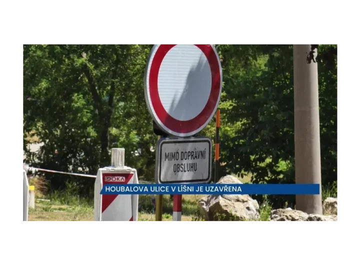 Houbalova ulice v Líšni: Rekonstrukce pokračuje