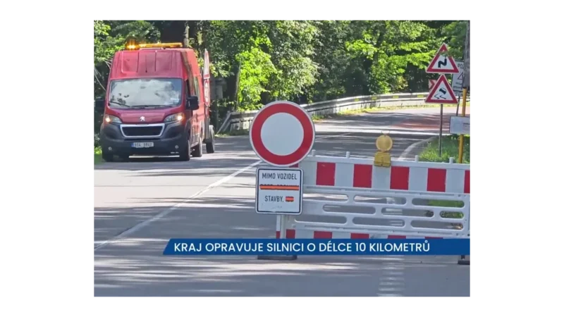 Oprava silnice Vrbno - Světlá hora začala