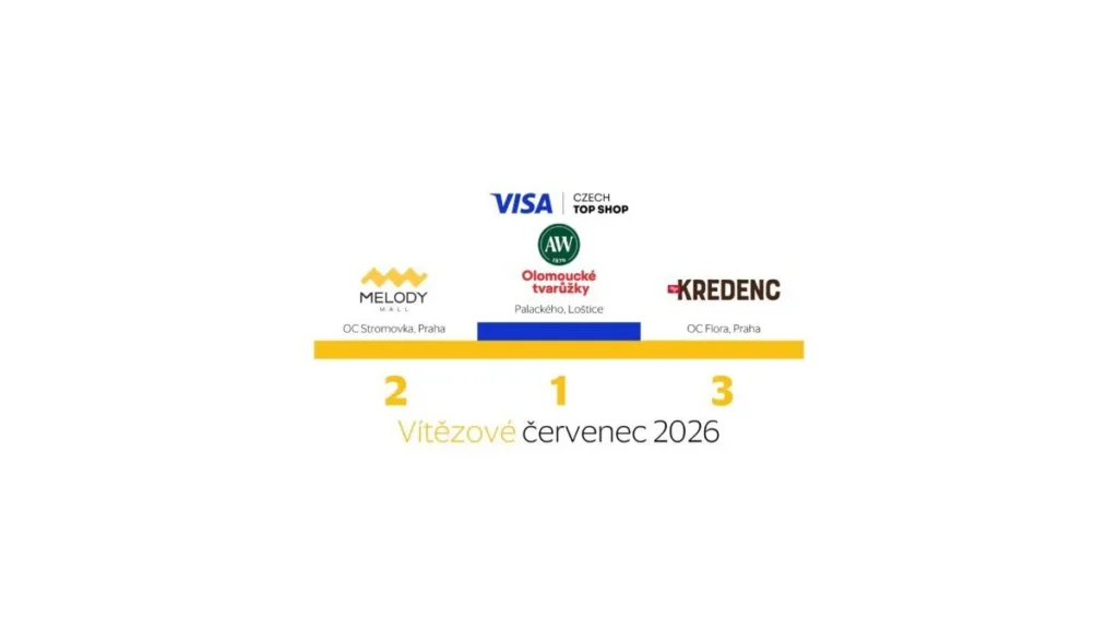 Oceněné tvarůžky v soutěži Visa Czech Top Shop