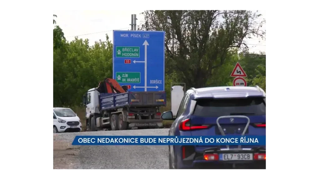 Nedakonice: Uzavírka silnice do konce října
