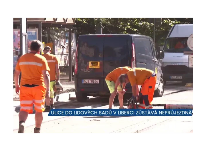 Rekonstrukce tramvajové trati v Liberci komplikuje dopravu