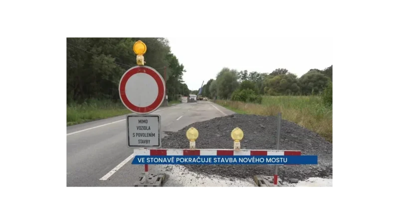 Oprava mostu ve Stonavě na Karvinsku komplikuje dopravu