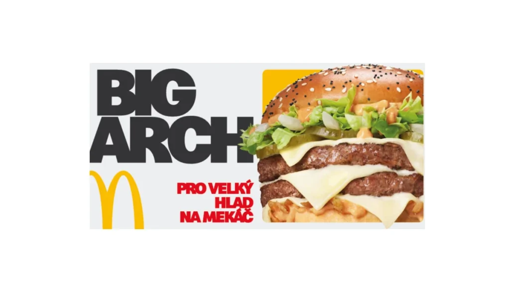 Nový Big Arch burger v McDonald's láká gurmány