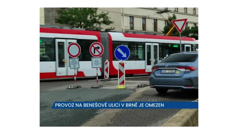 Benešova ulice: Modernizace horkovodů v Brně
