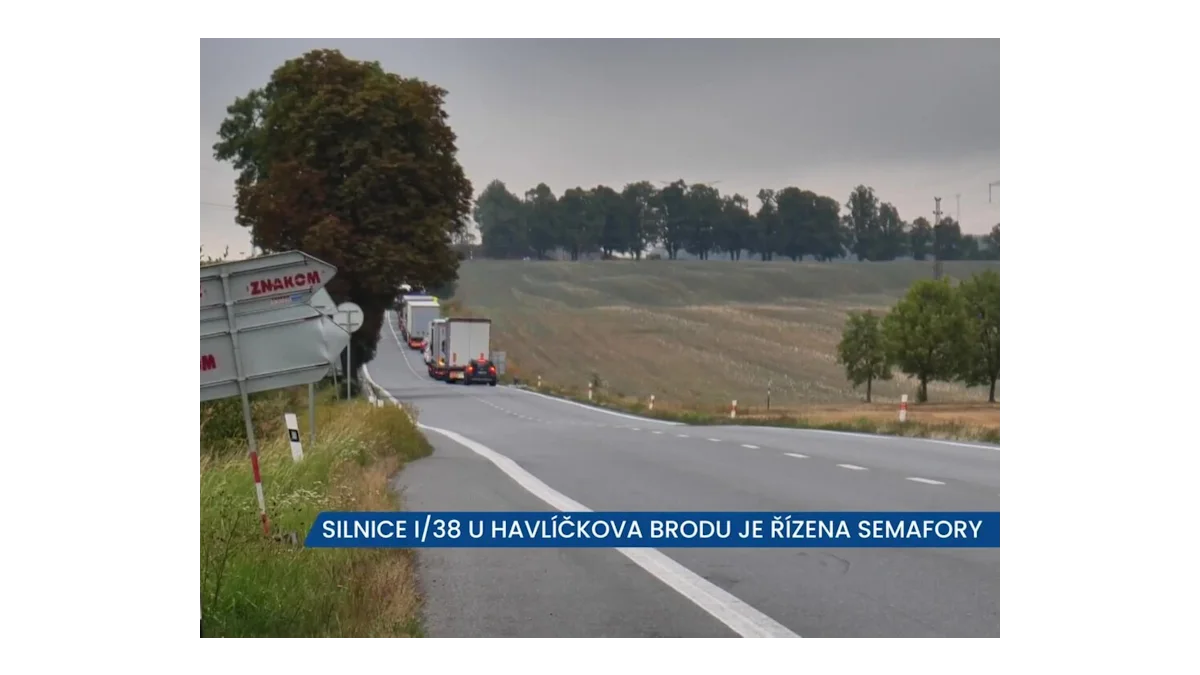Nouzová situace na silnici I/38: Rekonstrukce Havlíčkův Brod