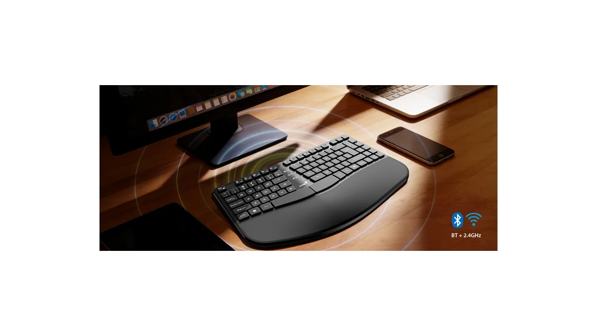 Genius Ergo KB-7000BT: Komfortní psaní bez drátů