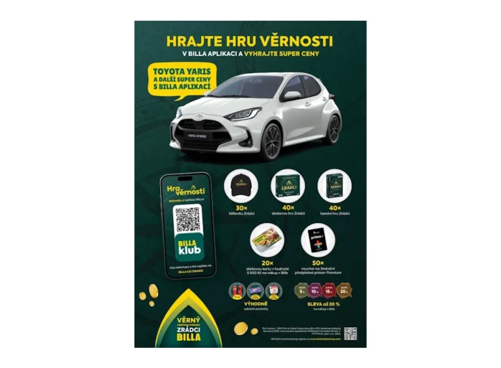 BILLA zahajuje soutěž o Toyota Yaris a další ceny