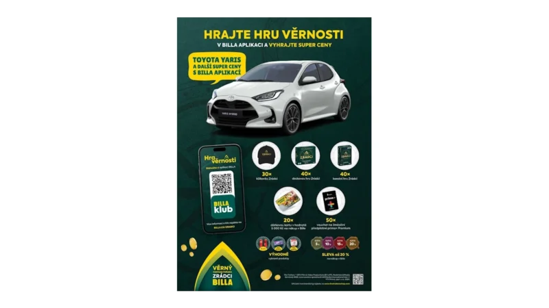BILLA zahajuje soutěž o Toyota Yaris a další ceny