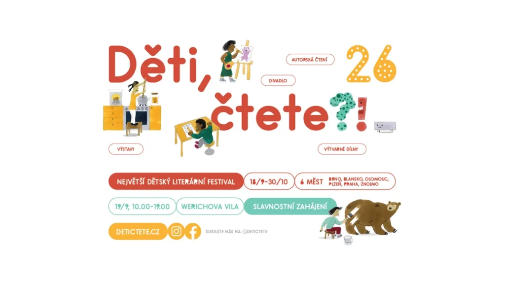 Děti na festivalu Děti, čtete?! v září 2026