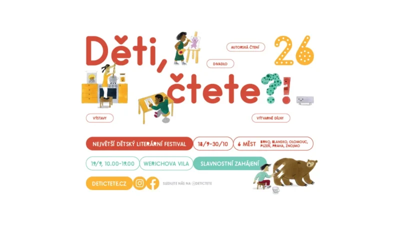 Děti na festivalu Děti, čtete?! v září 2026